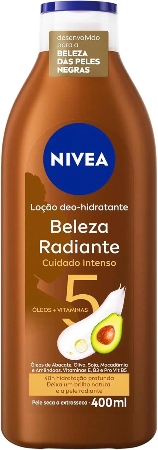 NIVEA Hidratante Desodorante Beleza Radiante Cuidado Intenso 400ml