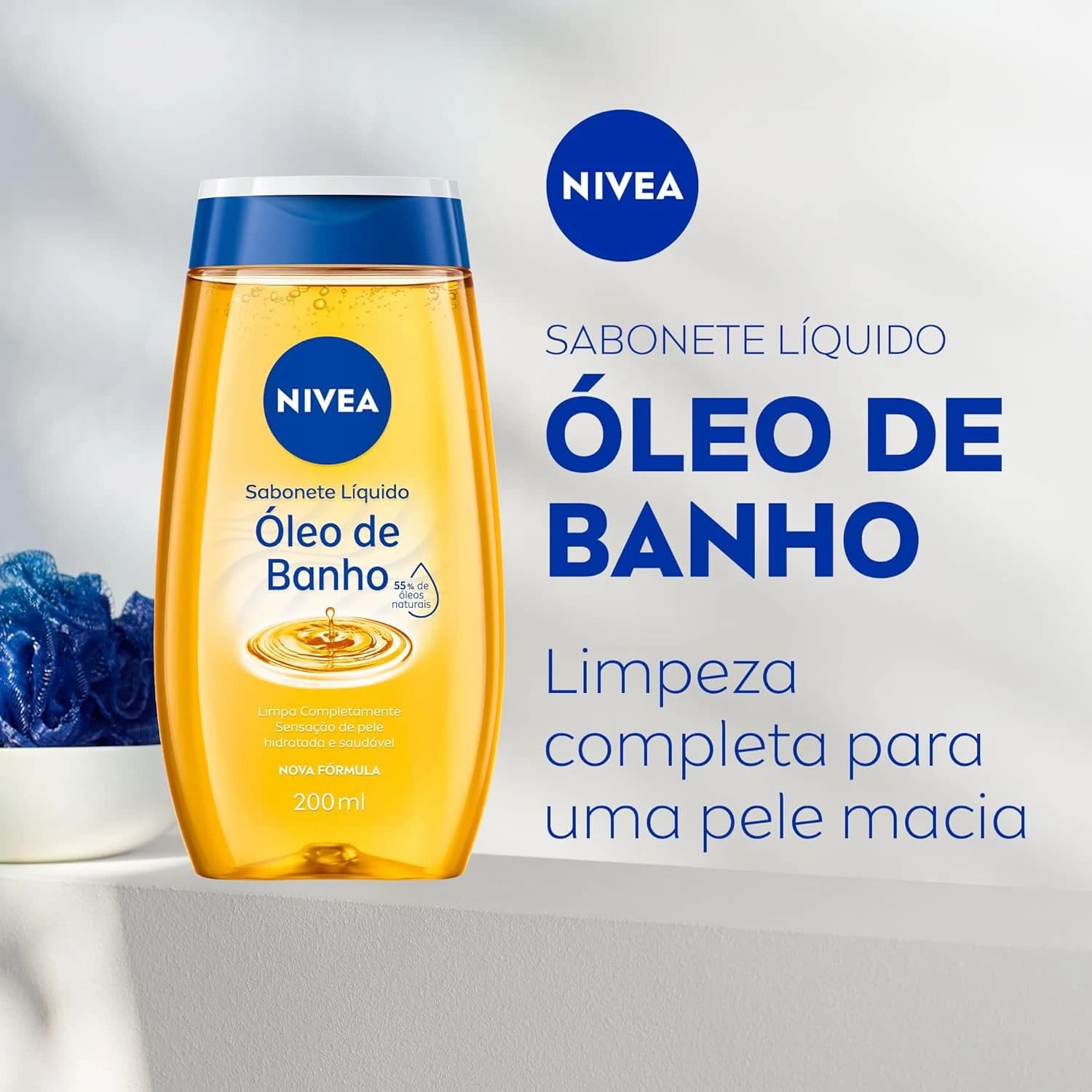 NIVEA Sabonete Líquido Óleo de Banho 200ml