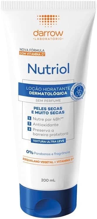 Darrow Nutriol Hidratante Sem Perfume 200Ml Nova Fórmula